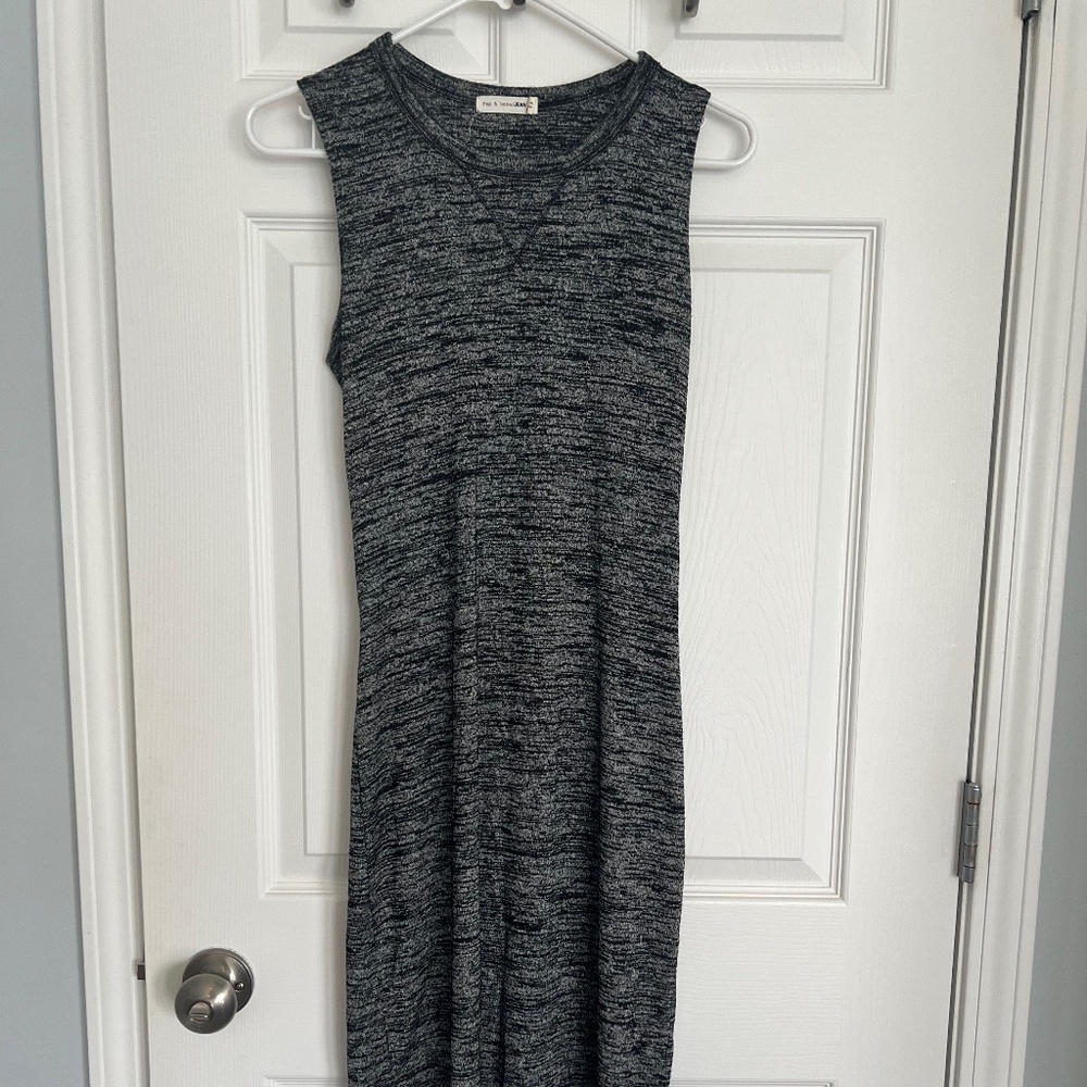 Rag and Bone Curved hem cut out  tank midi dress